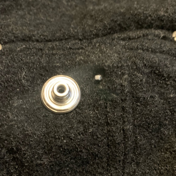 Bianca Nygård Petite Black Wool Blend Jacket, Size 12P - Picture 4 of 7